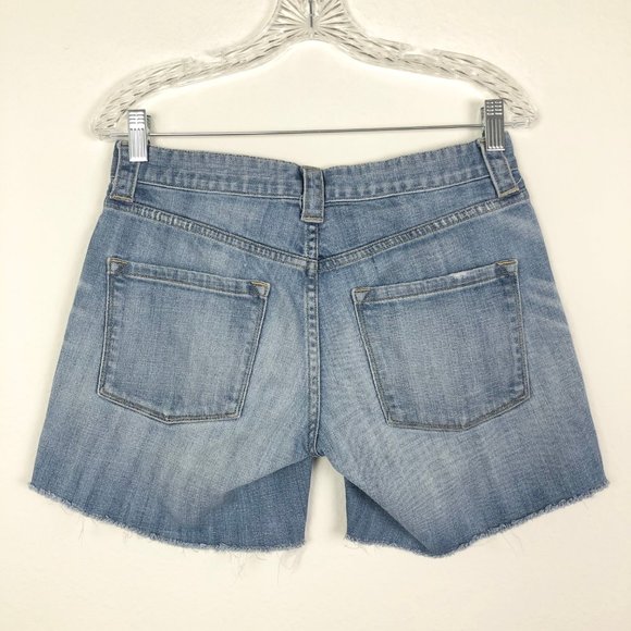 J. Crew Cotton Blend Cutoff Jean Shorts Size 2 - Picture 3 of 5